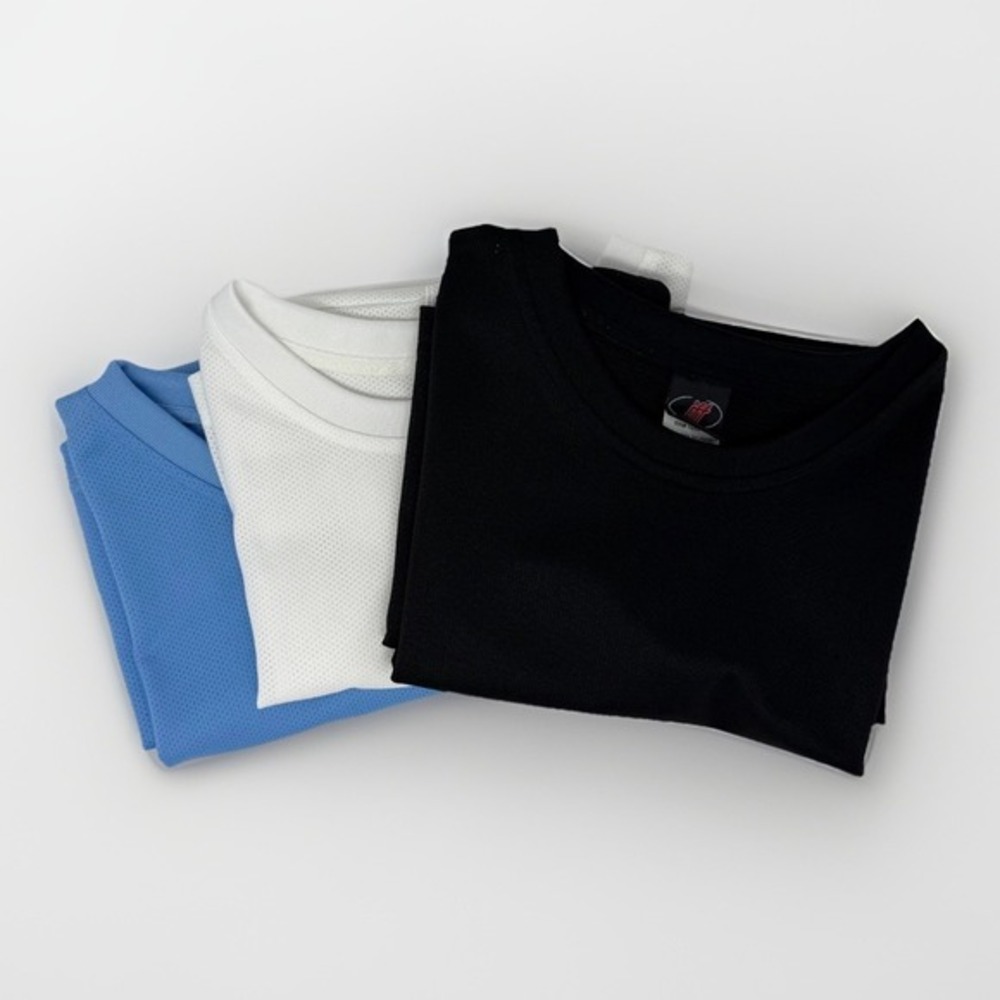 Vtg jff Muscle Shirts Mens XL LOT of 3 Crewneck Athletic Performance Wicking Gym